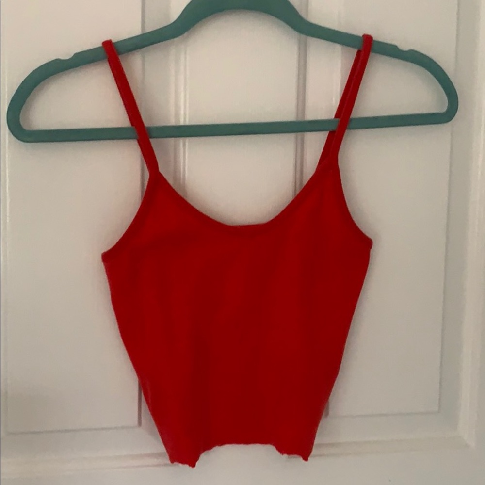 pacsun red crop top